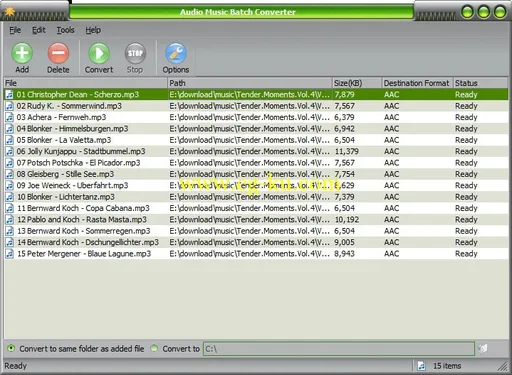 Audio Music Batch Converter 4.1.3的图片1