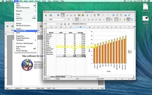 NeoOffice 2014.13 Multilingual MacOSX的图片1