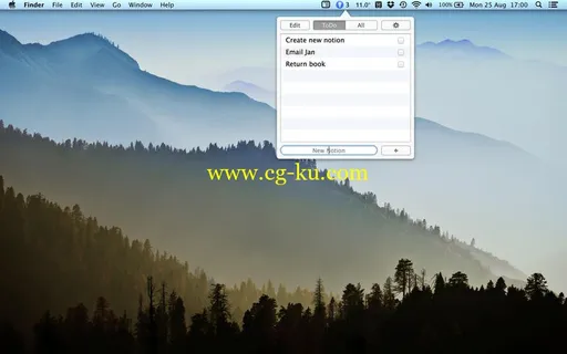 Notions Menu Bar Task Manager 1.2.1 MacOSX的图片1