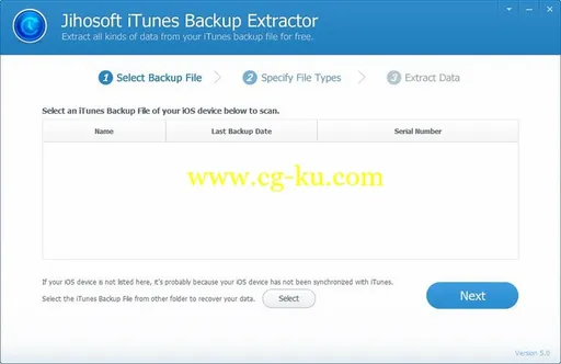 Jihosoft iTunes Backup Extractor Pro 5.0的图片1