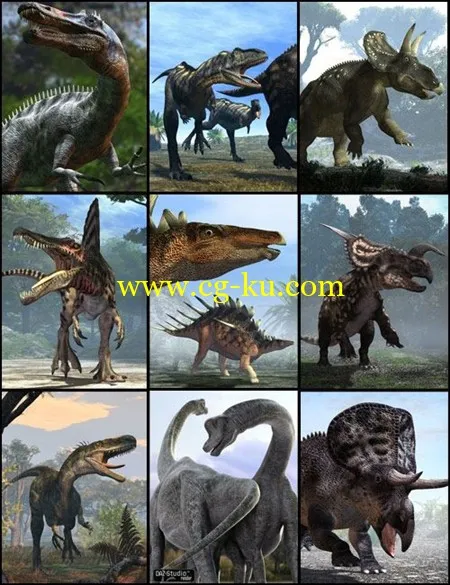 All Dinosaurs 3D Models的图片1