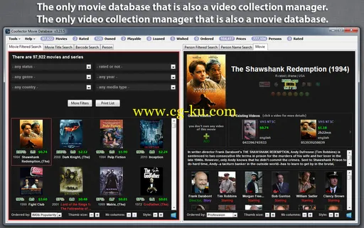 Coollector Movie Database v3.26.7 MacOSX 电影资料库的图片3