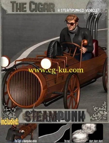 Steampunk : The Cigar – a steampunked vehicle的图片1