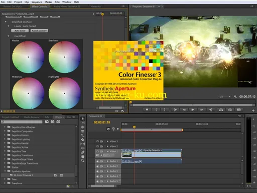 Synthetic Aperture Color Finesse Pl 3.0.8 for Adobe Premiere Pro的图片2