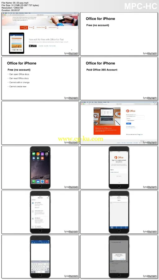 Lynda – Office for iPhone First Look的图片1