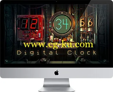 Digital Clock 3D 1.1.0 Multilingual MacOSX的图片1