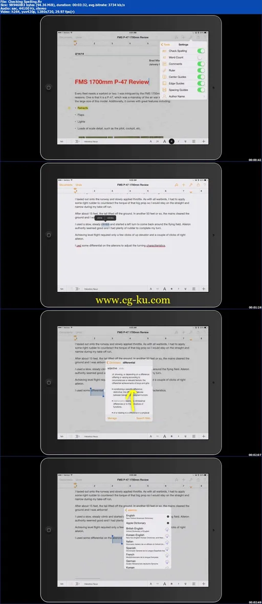 Que Video – How to Use Pages on an iPad的图片1