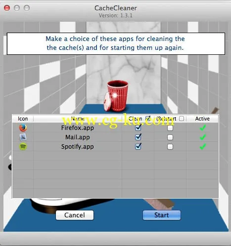 CacheCleaner v1.6 MacOSX的图片1