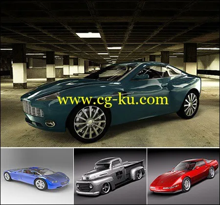 BMTee’s Cinema 4D Car Model Pack的图片1