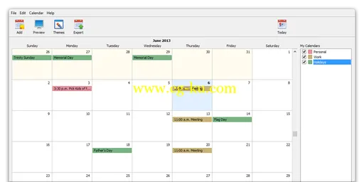 CoffeeCup Web Calendar v5.1.20的图片1