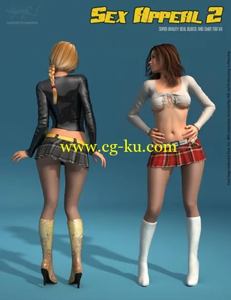 Sex Appeal 2 Blouse and Skirt for V4的图片1