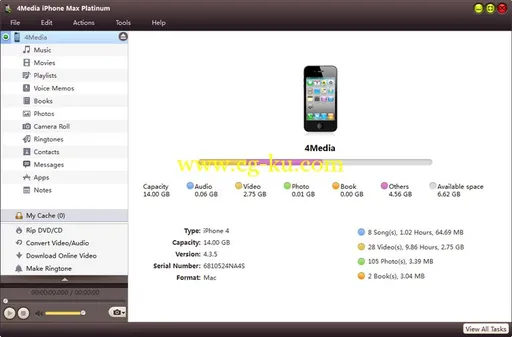 4Media iPhone Max Platinum 5.6.7 build 20141030 Multilangual的图片1