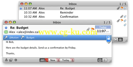InDev Mail Perspectives 1.4 MacOSX的图片1
