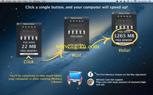 Memory Cleaner 4.0.1 Retail Multilingual MacOsX的图片1