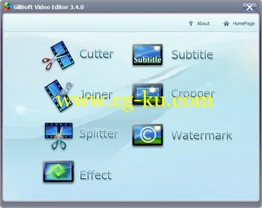 GiliSoft Video Editor 4.6.0 视频编辑软件的图片1