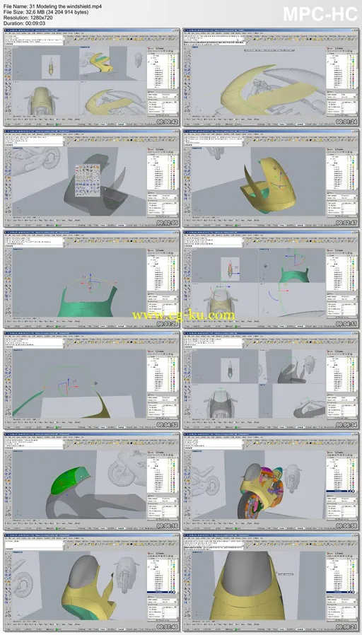 Dixxl Tuxxs – Modeling Advanced Surfaces to Create a Sci-Fi Motorcycle in Rhino的图片2