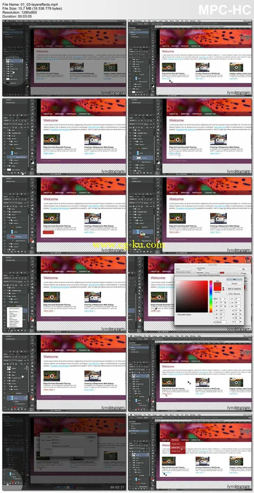 Lynda – Design the Web: Layer Comps (updated Dec 01, 2014)的图片1