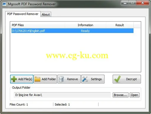 Mgosoft PDF Password Remover 8.2.106的图片1