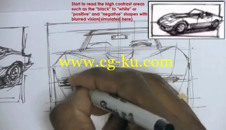 How to Draw Cars – Marker Rendering and Digital Painting 手绘+数字绘图教程的图片3