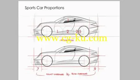 How to Draw Cars – Marker Rendering and Digital Painting 手绘+数字绘图教程的图片4