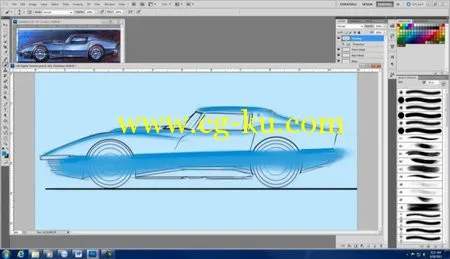 How to Draw Cars – Marker Rendering and Digital Painting 手绘+数字绘图教程的图片6