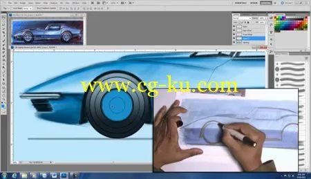 How to Draw Cars – Marker Rendering and Digital Painting 手绘+数字绘图教程的图片7