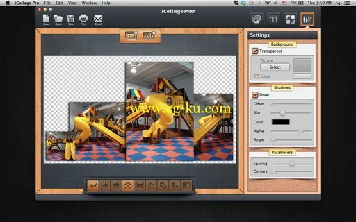 ICollage Pro 1.2 MacOsX 拼贴照片工具的图片1