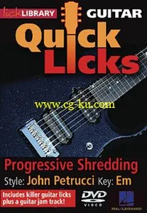 Progressive Shredding – Quick Licks – Style: John Petrucci; Key: Em的图片1