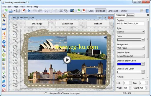 AutoPlay Menu Builder 7.2 Build 2388 + Portable 光盘菜单制作工具的图片1