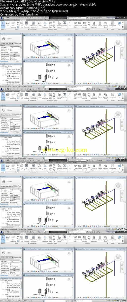 InfiniteSkills – Learning Autodesk Revit MEP 2015 Training Video的图片2