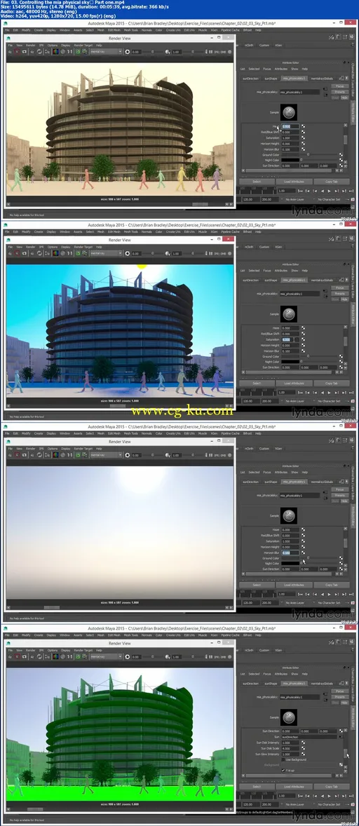 Lynda – Up and Running with mental ray in Maya的图片2