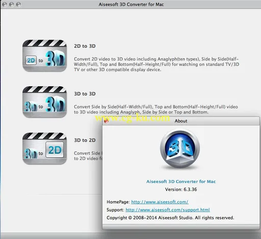 Aiseesoft 3D Converter 6.3.93 MacOSX的图片2