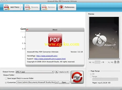 Aiseesoft Mac PDF Converter Ultimate 3.2.20 MacOSX的图片1