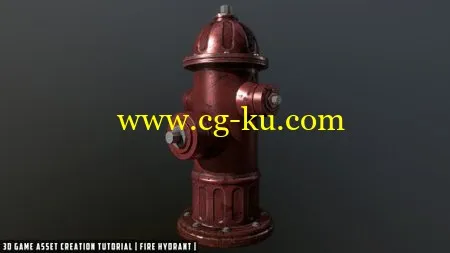 Sellfy – 3D game asset creation tutorial fire hydrant的图片1