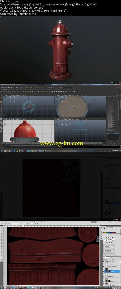 Sellfy – 3D game asset creation tutorial fire hydrant的图片2