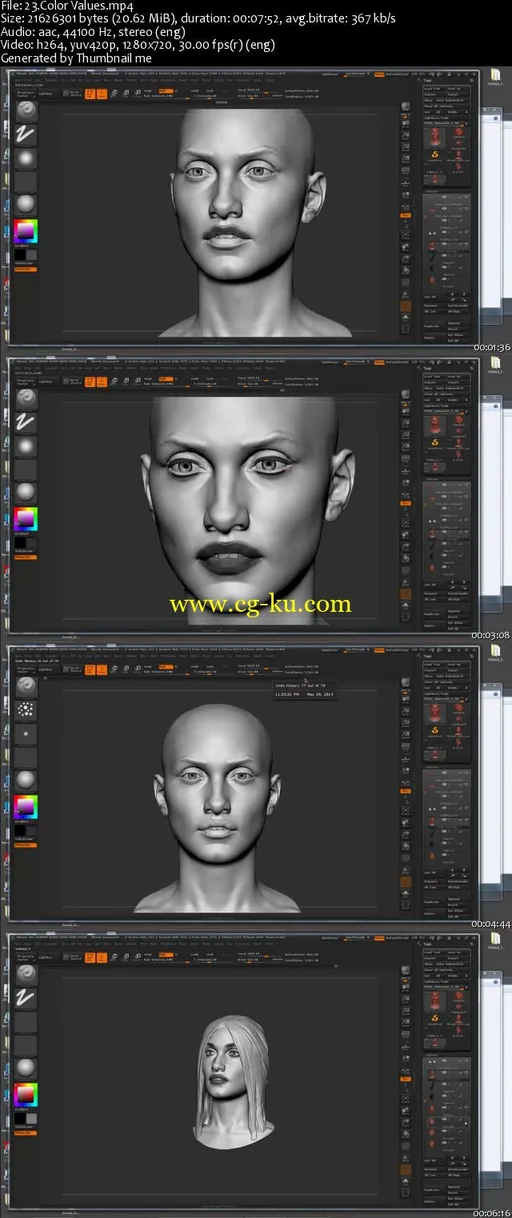 ZBrushworkshops – Female Face Sculpting Steve Lord的图片1