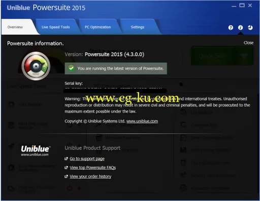 Uniblue Powersuite 2015 4.3.3.0的图片2