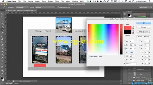 PS网页设计培训课程 InfiniteSkills – Learning Photoshop for The Web Video Training的图片5