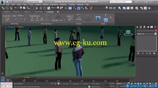 3ds Max 2014人群填充动画教程 Dixxl Tuxxs – Creating Crowds with Populate in 3ds Max的图片2