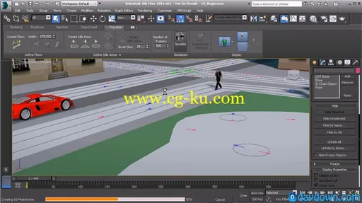 3ds Max 2014人群填充动画教程 Dixxl Tuxxs – Creating Crowds with Populate in 3ds Max的图片4