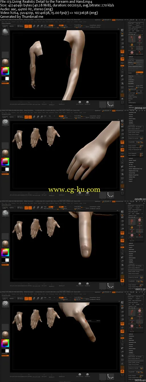 ZBrushworkshops – Fundamentals Of Anatomy Arm And Leg的图片2