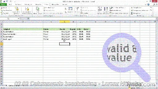 Excel 2010: Gültigkeitsregeln und Datenvalidierung Eingabefehler vermeiden的图片3