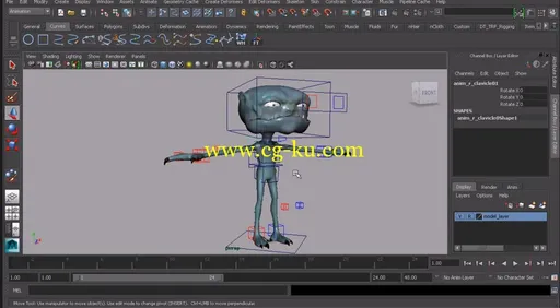 Dixxl Tuxxs – Quick Start to Rigging in Maya: Volume 2 | Maya 2014绑定设置快速启动教程的图片5