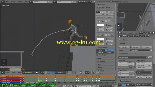 CgCookie – Parkour Character Animation in Blender (2014)的图片2