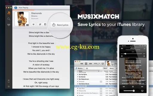 MusiXmatch lyrics 2.2.3 MacOsX iTunes歌词插件的图片1