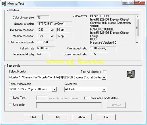 PassMark MonitorTest 3.2.1003的图片1