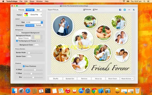 TurboCollage Collage Creator v5.2.1 MacOSX的图片1