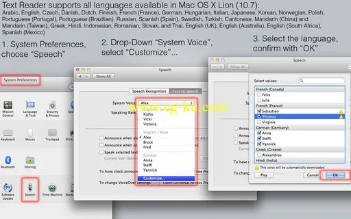 Text Reader v1.3 Multilingual MacOSX的图片1