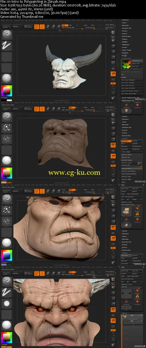 Organic Polypainting in ZBrush Volume 1的图片2
