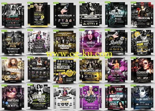 俱乐部传单包1-3 FlyerHeroes – The Club Flyer Bundle 01 – 02 – 03的图片1